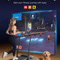 Walking Pad Treadmill with Incline, 2 in 1 Foldable Treadmills for Home Small Office, 300lbs Portable Compact Under Desk Treadmill with App, Remote Control and LED Display