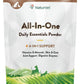 NaturVet All-in-One Dog Supplement - for Joint Support, Digestion, Skin, Coat Care – Dog Multivitamins with Minerals, Omega-3, 6, 9 – Wheat-Free Vitamins for Dogs – 13-Ounce Powder