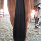 Horse Tail Extensions with Braided Horsehair Loop, Blunt Cut Bottom, 28-30 inches Long and 3/8 lb Weight