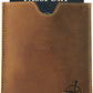 WANDERINGS Leather Passport Holder - Ideal for Travel - Handmade Genuine Leather Wallet with Passport Pocket and Card Slots - RFID Blocking for Security Against Data Theft