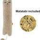 TTcat Catnip Silvervine Matatabi Pillow for Cats & Kittens,Cat Kicker Toy,Large Size Cat Pillow Soothing Plush Cat Toy(Beige).
