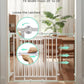 Mom's Choice GROWNSY Baby Gate No Bottom Bar, Adjustable Width 26” to 36” for Child and Pet, Dog Gate with Auto-Close & One-Hand Operation, Screw-in Installation for Doorways and Indoor Use