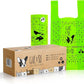 100% Certified Home Compostable Dog Poop Bags with Handles - 10% to Charity - ASTM D6400 & EN 13432 Compliant Large Poop Bags - 120 Bags - Large Pantry Roll of Plant Based Compostable Poop Bags