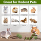 3 Pcs Bunny Chew Toys with 3 Pcs Rabbit Chew Lollipop for Teeth Grinding, Improve Dental Health, Treats for Rabbits Guinea Pigs Chinchillas Bunnies Hamsters