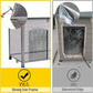 Aivituvin Large Dog House Outdoor Indoor Weatherproof Dog House for Small & Medium & Large Dogs with Unique All-Around Iron Frame＆Raised Feet（Grey）