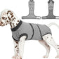 FUAMEY Dog Recovery Suit Male,Dogs Surgery Neuter Suits Puppy Spay Shirts for Female Protect Dog's Skin Anti Licking Abdominal Wounds Doggie Onesie Pet Bodysuit Alternative to Cone Gray Stripes S