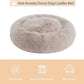 WNPETHOME Calming Dog Bed Cat Bed Donut, Faux Fur Pet Bed Self-Warming Donut Cuddler, Comfortable Round Plush Dog Beds (30 x 30 x 10 Inch, Brown)