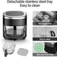 4.5QT Air Fry,Glass Air Fryer,6-IN-1 Air Fryer with Viewing Glass Pot,Roast, Reheat, Dehydrate, Air Crisp Technology,Nonstick & Dishwasher Safe Basket,97% Less Oil,Features Digital Timer