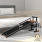 61" Dog Ramp for Bed, Pet Ramp with Removable Side Rail and Non-Slip Surface, Pet Ramp for Small & Large & Senior Dogs with Rest Platform and DIY Glow Strips,Dog Stairs for Couch,Black