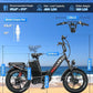 W Wallke H7 AWD Dual Motor Electric Bike for Adult, 48V 60Ah/40Ah Removable Battery, Long Range 32-34MPH Fast Ebike, 20" Fat Tire Mountain Offroad All Terrain Full Suspension E-Bicycle, UL2849 List