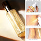 Body Glitter Spray, Moisturizing Bronze Body Shimmer Luminizer Glow Illuminator Quick-Drying and Non-Sticky Liquid Highlighter Spray for Face Hair Glitter, 60ML -Gold