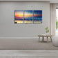 Wieco Art 3 Piece Sea Waves Canvas Prints Modern Seascape Artwork Landscape Pictures Paintings on Stretched Canvas Wall Art for Living Room Home Decorations