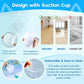 VIWIK Hide and Seek Toys for Indoor Adult Cats with Suction Cup & Cover, Interactive Automatic Moving Concealed Feather Kitten Wand Bird Toy, Cat Enrichment Toys for All Breeds Blue