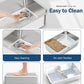 Stainless Steel Sifting Litter Box with Lid, Metal Litter Pan with Scoop for Big Cats Multi Cat, Extra Large Cats Litterbox Odor Control Easy Clean (24 * 16 * 12inch-Side Entry, X-Large)