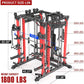 Smith Machine with Cable Crossover System, Multi-Function Power Cage Squat Rack for Home Gym, Power Rack and Packages Weight Sets.
