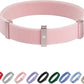 Safety Cat Collar - U.S. IDA Gold Awarding Design, Elastic Quick Release, Non Breakaway - Lightweight for Kitten, Neck Fit 7.8'-15.7' for All Small Large Cat,M(Blush Pink)