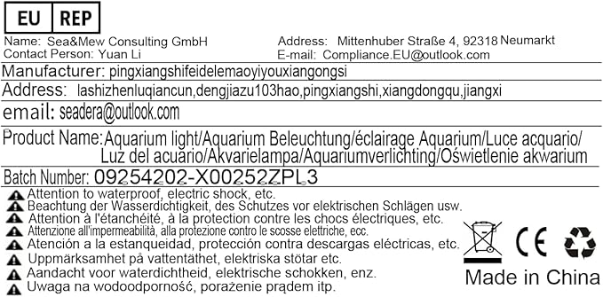 Led Aquarium Light with Timer, Submersible Aquarium Plant Light, Fish Tank Light with Auto On/Off, 3 Lighting Modes, Adjustable Brightness (26.8 in for 28-52inch Planted Tank), 14W