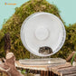 Niteangel Super-Silent Hamster Exercise Wheels - Quiet Spinner Hamster Running Wheels with Adjustable Stand for Hedgehog Gerbils Mice or Other Small Animals (S, White)