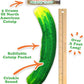 Meowijuana Pickle Bundle | Get Kickin' Refillable Spicy Pickle Toy and Meowi-Waui Catnip | Promotes Play and Cat Health | Includes North American Organic Catnip