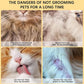 Pet Steam Brush Dog Four in One Multi-Purpose Cat Steam Brush Has Self-Cleaning Function Anti Static Massage Cleaning and Shedding Innovative Spray Function is Ideal for Cats and Dogs