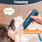 oneisall Pet Clipper for Cat Matted Hair, Pet Shaver for Cats Quiet Pet Clippers Waterproof Cordless Cat Clippers for Matted Hair Long Hair with Storage Bag (Green)