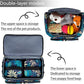 BAGLHER Pet Travel Bag, Double-Layer Pet Supplies Backpack (for All Pet Travel Supplies), Pet Travel Backpack with 2 Silicone Collapsible Bowls and 2 Food Baskets Hawaii