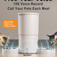 Dual Automatic Cat Feeder 2 Cats,6 Meals/Day,12 Portions/Meal,4.2L Dual Power Double Bowls Feeder,Dry Food Auto Pet Dispenser,10S Voice Record,Flexible Schedule Timer (White,Basic Dual Bowls)
