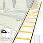 Speed Agility Training Equipment Set - 20ft Agility Ladder, 10 Disc Cones, Resistance Parachute, 5 Resistance Bands & Carry Bag | Football Soccer Basketball Fitness Drills for Kids Adults