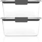 Rubbermaid Brilliance BPA-Free Food Storage Containers, Medium Deep, 4.7 Cup, 2-Pack, Airtight & Leak-Proof, Microwave & Dishwasher Safe