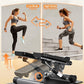 Sportsroyals Stair Stepper for Exercise, Mini Steppers with Resistance Band, Hydraulic Fitness Stepper Exercise Home Workout Equipment for Full Body Workout, 330lbs Weight Capacity