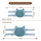 Cat Pet Self Grooming Comb Brush - Multi Functional Catnip Flavor Corner Massage Glove Tool for Kitten Puppy Relaxing, Extra Soft Silicone Pins Handy Hair Shedding Trimming