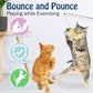 Pawaboo Cat Feather Toys, 4 Pack Interactive Cat feather Teaser Wand Toys, Retractable Fishing Pole Wand Catcher Exerciser with Refill Fish, Dragonfly Worm with Bells, Fun Cat Kitten Kitty Playing Toy