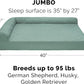 Furhaven Cooling Gel Dog Bed for Large Dogs w/ Removable Bolsters & Washable Cover, For Dogs Up to 95 lbs - Pinsonic Quilted Paw L Shaped Chaise - Iceberg Green, Jumbo/XL