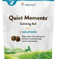 NaturVet Quiet Moments Calming Dog Supplement, Dog Soft Chews with Melatonin to Help Reduce Stress from Storms, The Vet, Fireworks, and Travel, Bacon and Chicken Flavored Pet Supplement, 65 Count
