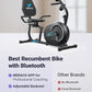 MERACH Recumbent Exercise Bike for Home with Smart Bluetooth and Exclusive App Connectivity, LCD, Heart Rate Handle, Magnetic Recumbent Bikes S08/S23