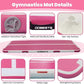 DOBESTS Inflatable Air Gymnastics Mat Tumbling Mat Tumble Track Gymnastics Training for Kids Home 6.6 feet 10 feet 13feet 16feet 20feet 4/8inch Thick for Cheerleading Dance Yoga Cheer Water With Pump