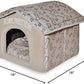 Best Pet Supplies Portable Indoor Pet House – Perfect for Cats & Small Dogs, Easy To Assemble – Brown