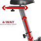 Sunny Health & Fitness Smart Stationary Exercise Upright Bike w/Pulse Sensor & 4-Way Adjustable Seat, Cycling Machine for Home Cardio Training, Free SunnyFit App Connection, Optional Resistance Band
