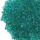 Lustering Decorative Round Glass Beads, Marbles, Pebbles, Gems for Fire Pit Crafts, Resin Art, Vase Filler, Fish Tank, Aquarium Garden Decoration, 3-6mm, 1-Pound (Turquoise)