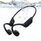 Swimming Headphones-Bone Conduction Headphones Bluetooth V6.0 Open Ear Sports Headset, IP68 Waterproof Built-in MP3 Player 32G Memory, for Running, Cycling (Black)