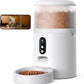 faroro Automatic Cat Feeder with Camera, 3MP HD Video & Night Vision, 5G/2.4G WiFi Smart Pet Feeder with APP Control, 2-Way Audio, Motion Alerts, Low Food Sensor, Timed Cat Feeder for Cats & Dogs, 4L