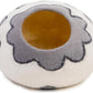 Woolygon Premium Felt Cat Cave Bed – Wool Kitty Beds Handcrafted Kitten Caves Bed for Indoor Cats - Made from 100% Eco-Friendly Merino Wool, Foldable Cat Hidewawy Covered Cat House Pod (Flower Collar)