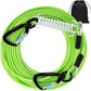 Snagle Paw Dog Tie Out Cable 30FT-1000LBS Break Strength,Heavy Duty Dog Leads for Yard with Shock Absorbing Spring & Swivel Hook,Long Leash Cable for Outdoor Tethering,Dog Line for Small Large Dogs