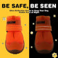 Hcpet Dog Shoes for Large Dogs, Breathable Dog Booties for Small Medium Dogs, Anti-Slip Dog Boots & Paw Protectors for Hot Pavement Winter Snow Hiking with Reflective Straps Orange Size 3