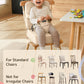 HOMEAL Toddler Booster Seat for Dining Table, Adjustable Kids Breathable Booster Seat for Kitchen, Beige