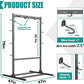 EVERHANGER Freestanding Bike Stand Rack with Adjustable Hooks, Vertical Bike Stand for Garage, Bicycle Storage Organizer, Holds Up to 7 Bikes & 7 Helmets