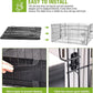 GUTINNEEN Rabbit Pet Playpen Bunny Run Extension Indoor Small Animal Pen (Playpen Only)