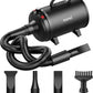Dog-Hair-Dryer, 5.2HP/ 3800W High Velocity Pet Blow Dryer with Heater for Grooming, Speed Temperature Adjustable Dog Blower Grooming Dryer with 4 Nozzles