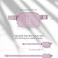 ODODOS Unisex Mini Belt Bag with Adjustable Strap Small Fanny Pack for Workout Running Traveling Hiking, Lavender