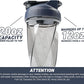 HELIMIX 1.5 Vortex Blender Shaker Bottle Holds Upto 20oz | No Blending Ball or Whisk | USA Made | Portable Pre Workout Whey Protein Drink Shaker Cup | Mixes Cocktails Smoothies Shakes | Top Rack Safe
